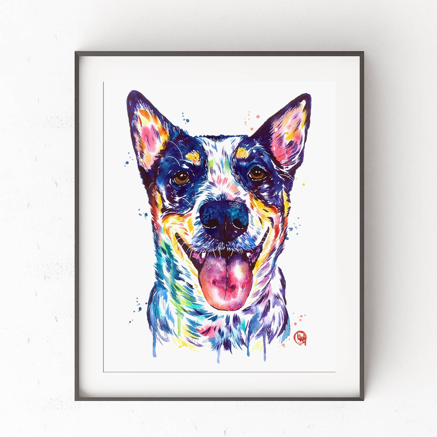 Art Retro Dogs Refrigerator Magnets Australian Cattle Dog Draught Art Retro Dogs Refrigerator Magnets Australian Cattle Dog Draught